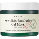 Nueva mascarilla de gel Skin Resolution - Mascarilla facial iluminadora calmante con hoja de corazoncillo y un 2% de niacinamida, AXIS-Y, 100ml