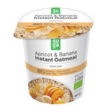 Porridge bio à base d'avoine complète avec abricots et bananes, 60 g, Auga