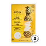 Dischete exfoliante pentru fata cu 1% AHA 1% PHA si ananas, 10 bucati, Iroha