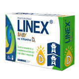 Linex Baby cu Vitamina D3 picături orale, 8 ml, Sandoz