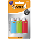 Mini encendedores BIC, 3 unidades