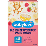 Papilla de avena con plátano y frambuesa Babylove 8º mes, 200 g