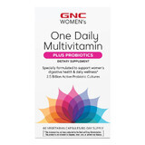 Gnc Women's One Daily Multivitamin Plus Probiotics, complesso multivitaminico da donna con probiotici Lab4, 60 Cps