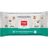 Expert Wipes Toallitas húmedas antibacterianas para niños, 60 uds.