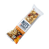 Barrita crujiente ecológica con nueces, anacardos y albaricoques, 30 g, Nutsandberries