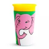 Tasse d'entraînement Miracle 360 Wildlove, +12 mois, Elephant, 266 ml, Munchkin