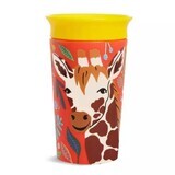 Vaso entrenador Miracle 360 Wildlove, +12 meses, Jirafa, 266 ml, Munchkin