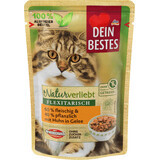 Dein Bestes Alimento umido per gatti con pollo in gelatina, 100 g