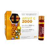 APIVIT C 2000 - Jalea Real + Vitamina C - Energía, Inmunidad, Reducción de la Fatiga - 20 Viales