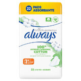 Compresas Always Naturals Duo, talla 1, 22 unidades, P&amp;G