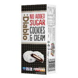 Galletas sin azúcar con relleno de nata montada y cobertura de chocolate blanco, 128 g, Diablo