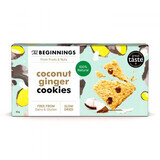 Galletas de jengibre y coco, 80 g, The Beginnings