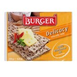 Delicacy Tranches de pain de seigle complet, 250 g, Burger