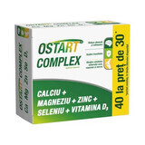 Ostart Complex Ca + Mg + Zn + Se + D3, 40 comprimidos recubiertos con película, Fiterman Pharma