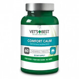 Suplemento con triptófano y raíz de valeriana Comfort Calm, 60 comprimidos masticables, Vet's Best