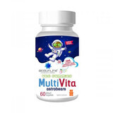 Multivitamine gummibeertjes met aardbeiensmaak voor kinderen Biosunline Astrobears, 60 stuks, AC Helcor