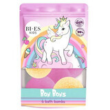 Bombas de baño unicornio fresa y mango, 6 x 55 g, Bi-Es