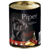 Comida húmeda para perros con hígado de buey y patatas, 400 g, Piper