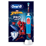 Cepillo de dientes eléctrico Vitality Pro Kids Spider-Man para niños mayores de 3 años, Oral-B