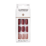 Uñas postizas Impress, Hero Medium Squoval, Kiss