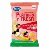 Corazones de maíz con plátanos y fresas, 3 años+, 30 g, Hero