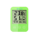 Termohigrómetro con pantalla digital M03, Verde, AlecoAir