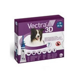 Antiparasitario externo para perros de 10-25 kg Vectra 3D, 3 pipetas, Ceva Sante