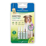 Pipetas antiparasitarias repelentes de geraniol para perros de más de 20 kg, 4 X 2 ml, Francodex