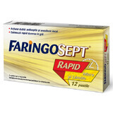 Faringosept Rapid con sabor a miel y limón, 12 comprimidos, Terapia