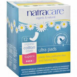 Absorbentes orgánicos Ultra Pads Super Plus, 12 unidades, Natracare