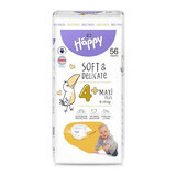 Maxi Plus Pañal Nº 4+, 9-15 Kg, 56 piezas, Happy