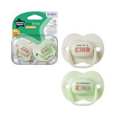 Suzete ortodontice Anytime, 0 - 6 luni, Alb / Verde, 2 buc, Tommee Tippee