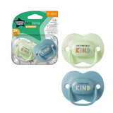 Chupetes ortodónticos Anytime, 6 - 18 meses, Verde / Azul, 2 pzs, Tommee Tippee