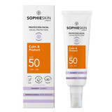 Crema para pieles sensibles y atópicas con SPF 50 Calm &amp; Protect, 50 ml, Sophieskin