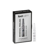 Fiale con Acido Glicolico per piedi, 7 fiale x 2 ml, Foot Calm