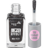 Trend !t up Effect Smalto per unghie 040 Nero Glitter, 8 ml