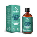 Tintura de potencia POTENT X LIBIDO PLUS, 100ml, Nutrisential®.