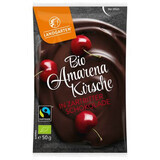 Ciliegie amare bio avvolte nel cioccolato fondente, 50 g, Landgarten