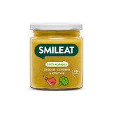 Biologische puree met broccoli, pastinaak, lam en olijfolie, +6 maanden, 230 g, Smileat