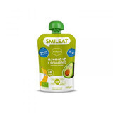 Biologische avocado- en bosbessenpuree, +6 maanden, 100 g, Smileat