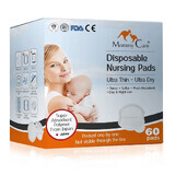 Discos absorbentes Stay Dry Ultra Thin, 60 unidades, Mommy Care