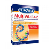 Multivital Complejo Vitamínico y Mineral A-Z, 40 comprimidos, Eurovita