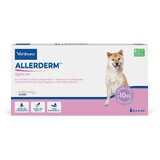 Producto dermatológico para perros de más de 10 kg Allerderm Spot On, 6 pipetas x 4 ml, Virbac