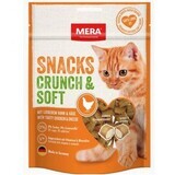 Snacks de pollo para gatos Crunch Soft, 200 g, Mera