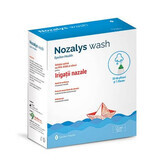 Solución salina para irrigación nasal + dispositivo Nozalys Wash, 30 sobres + 1 botella 240 ml, Epsilon Health