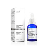 Siero viso con Niacinamide 10%, vitamina E, acido glicolico e acido ialuronico, 30 ml, Alchemy