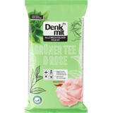 Denkmit Toallitas Húmedas Universales Té Verde y Rosa, 50 uds.