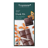 Chocolate negro 70% bio sin azúcar, 70 g, Benjamissimo