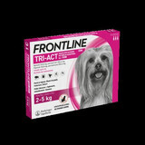 Frontline Tri-Act XS - spot-on para perros de 2-5 kg, 3 pipetas, Frontline