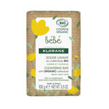 Savon solide bio pour le corps et les cheveux, 100 g, Klorane Baby